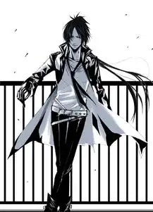 天蓝色长发的动漫人物男带眼罩求图谢谢