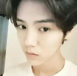 男士购完美驾驭中分的男明星鹿晗