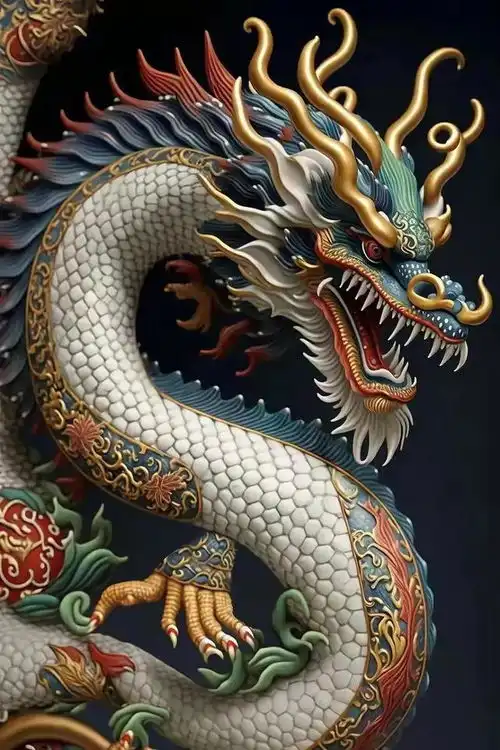 二月初二神龙霸气壁纸,巨龙抬头好运吉祥图片
