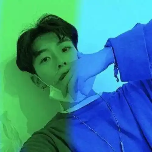 个性蓝绿男生头像二合一不一样的视觉感受