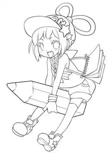 间单好画的唯美卡通动漫女生人物