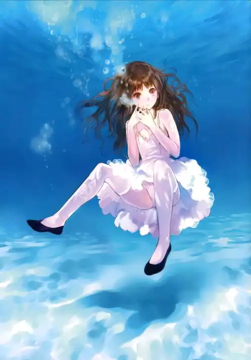丝袜美腿低胸连身裙,二次元美少女性感诱人小礼服身姿