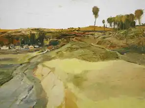 油画风景作品欣赏白羽平