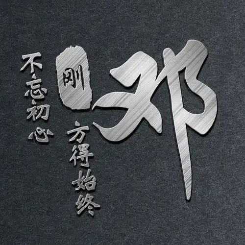 34张励志签名版微信头像,不只是单调的姓氏,还可以写上你的名字