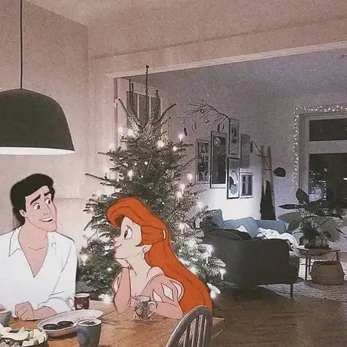 ins风迪士尼公主背景图