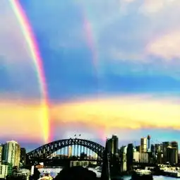 悉尼双彩虹刷屏了