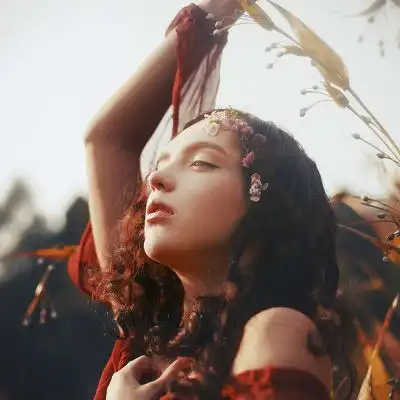 暗黑系女生头像真人高冷堕落病态冷酷系少女头像