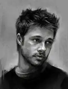 肖像头像皮特插画商业插画戴阅zcool