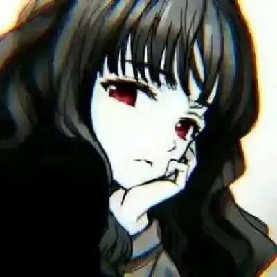 丧系女头动漫黑白黑暗系病娇动漫女头