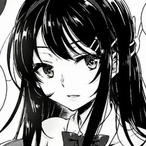 招桃花黑白动漫可爱女生头像320