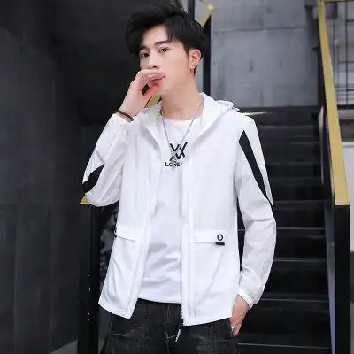 防晒衣男士外套夏季薄款休闲韩版帅气超薄透气男装开衫皮肤衣百搭