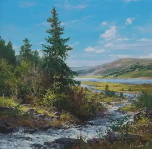 无尽透彻的光,独特的森林与田野之美︱俄罗斯画家尤什凯维油画