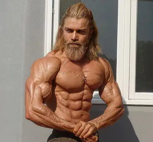 国外达人健身23年,体脂率3,拉丝般肌肉很霸气