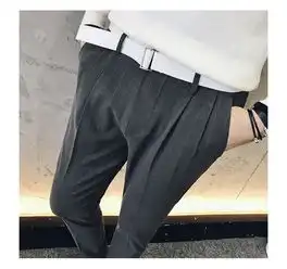 西裤商务绅士休闲修身型长裤百搭口袋气质时尚2017年秋季