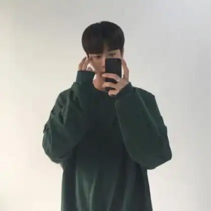 个性帅气暖男头像,全部都是时尚真人男生手机遮脸