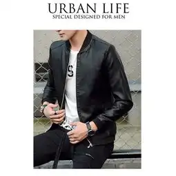 汤河之家男士外套pu皮衣男春季短款港风皮夹克个性衣服