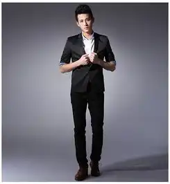 格男仕genanx2014春季新款都市型男气质修身男士七分袖小西装外套e032