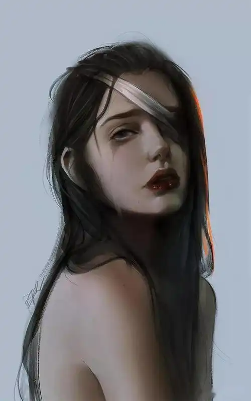 他笔下的美女头像干净透明,真的美得不可方物沉鱼落雁爱了爱了