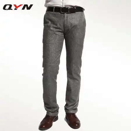秋意浓qyn男士韩版棉麻长裤都市休闲裤深灰色1141124018图片大全邮乐官方网站