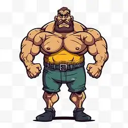 肌肉男卡通图片肌肉男卡通图片素材免费下载千库网