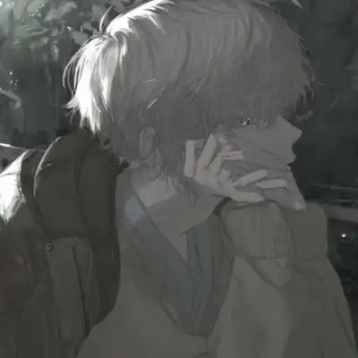 唐崎夜雨忧郁空灵手绘男头绘师男生头像我要个性网