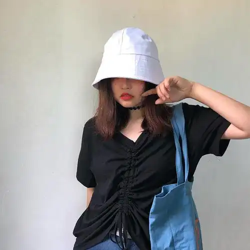 防晒遮阳渔夫帽女小众钟形日系盆帽夏韩版潮ins水桶百搭太阳帽子