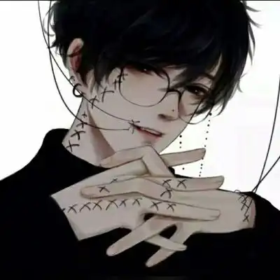 眼镜男头像卡通男生戴眼镜的微信头像图片