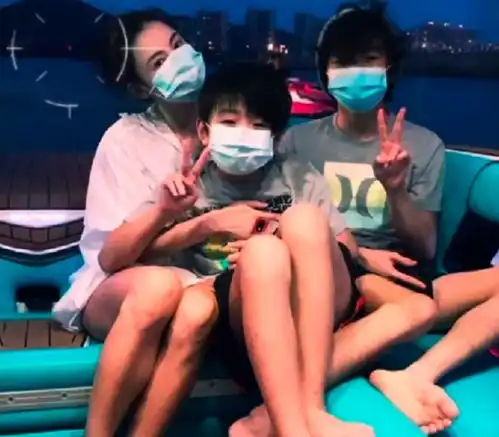 张柏芝俩儿子现身上海街头,贴身保镖护送放学,兄弟俩越长越帅