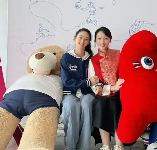 田亮一家巴黎看奥运,森碟梳马尾气质清丽,12岁弟弟高个子好魁梧