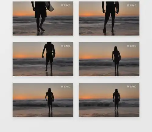 傍晚男人拿着冲浪板海滩实拍视频素材下载mp4格式熊猫办公