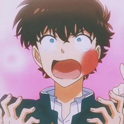 工藤新一和小兰情头名侦探柯南情侣头像一左一右