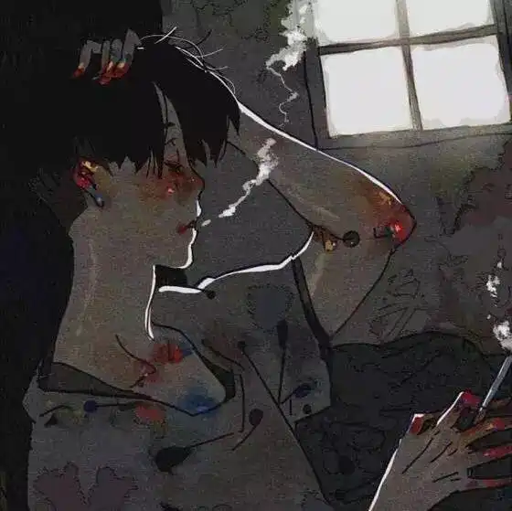 动漫男生头像井蛙不可语海