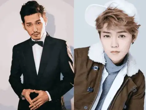 4对明星是同龄人,图1看起来像父子,图3颜值不在一个档次