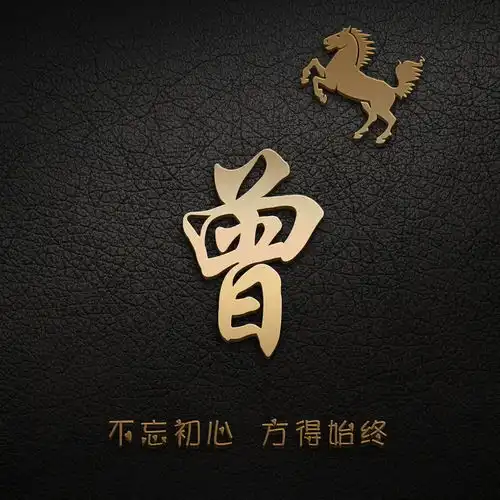 你应该换头像了,22张3d金色特效微信头像,一定有你喜欢的姓氏