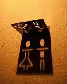 千奇百怪哭笑不得的世界各地厕所标识