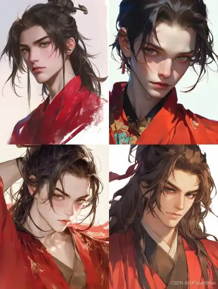 记录midjourney动漫角色设计提示词