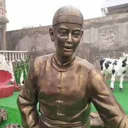 沧州弹琴女孩仿铜雕塑鑫森林雕塑弹琴女孩仿铜雕塑现货