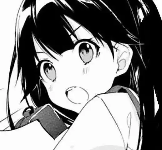 动漫女头我没隐身,只是换了黑白头像