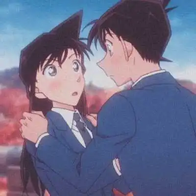 一对两张动漫柯南恋人头像