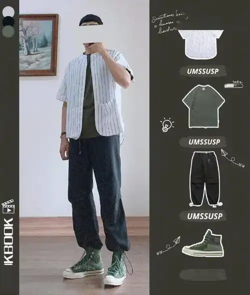 日系慵懒风穿搭男生夏季穿搭