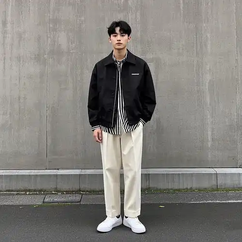 男生春季夹克衬衫搭配,这3套简约个性,穿上很帅气