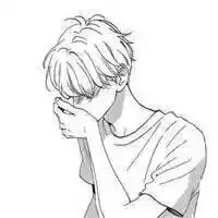 黑白动漫带连衣帽侧身情侣头像微信头像图片大全