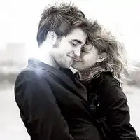 欧美范情侣头像一左一右庆幸我的身边一直有你