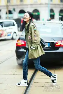 欧美街拍示范风衣搭配演绎优雅女人味