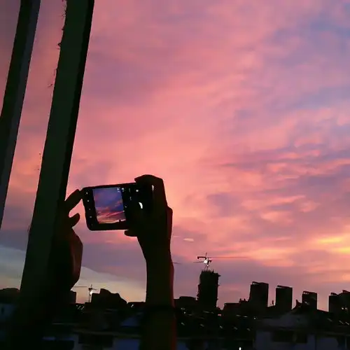 2023最新落日黄昏风景头像