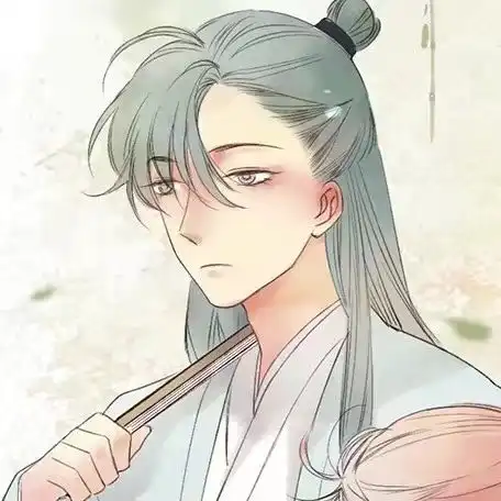 执扇古装美男子