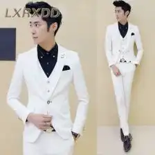 lxrxdd长袖男士西服套装修身男青年纽扣装饰西装2016冬季新款4826