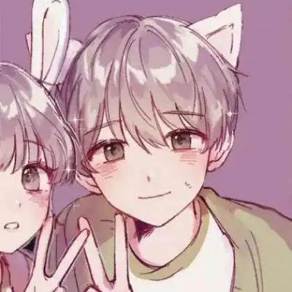 超好看二次元情侣头像愿多年以后老友角色依旧