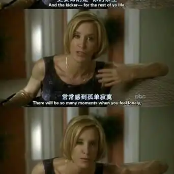 美剧绝望的主妇中关于生孩子的一段话
