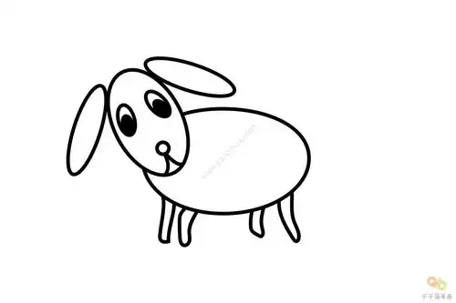 超简单的小狗简笔画画法